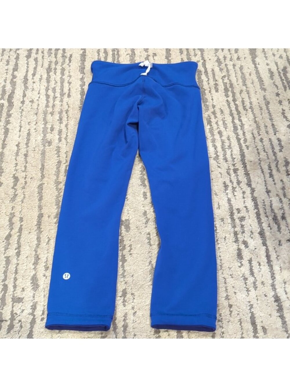 Lululemon Wunder Under Crop III (Reversible) Emperor Blue / Sapphire Blue - Picture 6 of 12